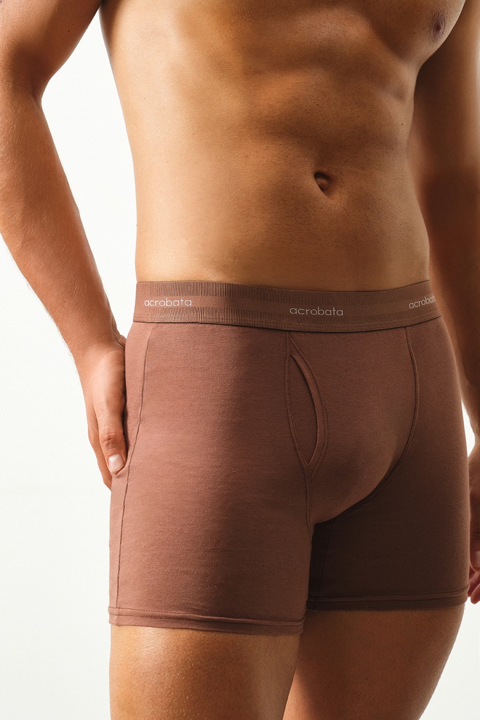 BOXER ALGODÓN &amp; LYCRA CON BRAGUETA 