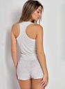 VER. PIJAMA MUSCULOSA DE MORLEY Y SHORT TIRO ALTO CON ELASTICO EN CINTURA