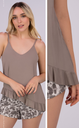 VER. PIJAMA MUSCULOSA BRETEL FINO CON VOLADOS Y SHORT