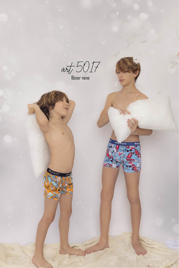 BOXER NIÑO ALG Y LYCRA "SKATE"