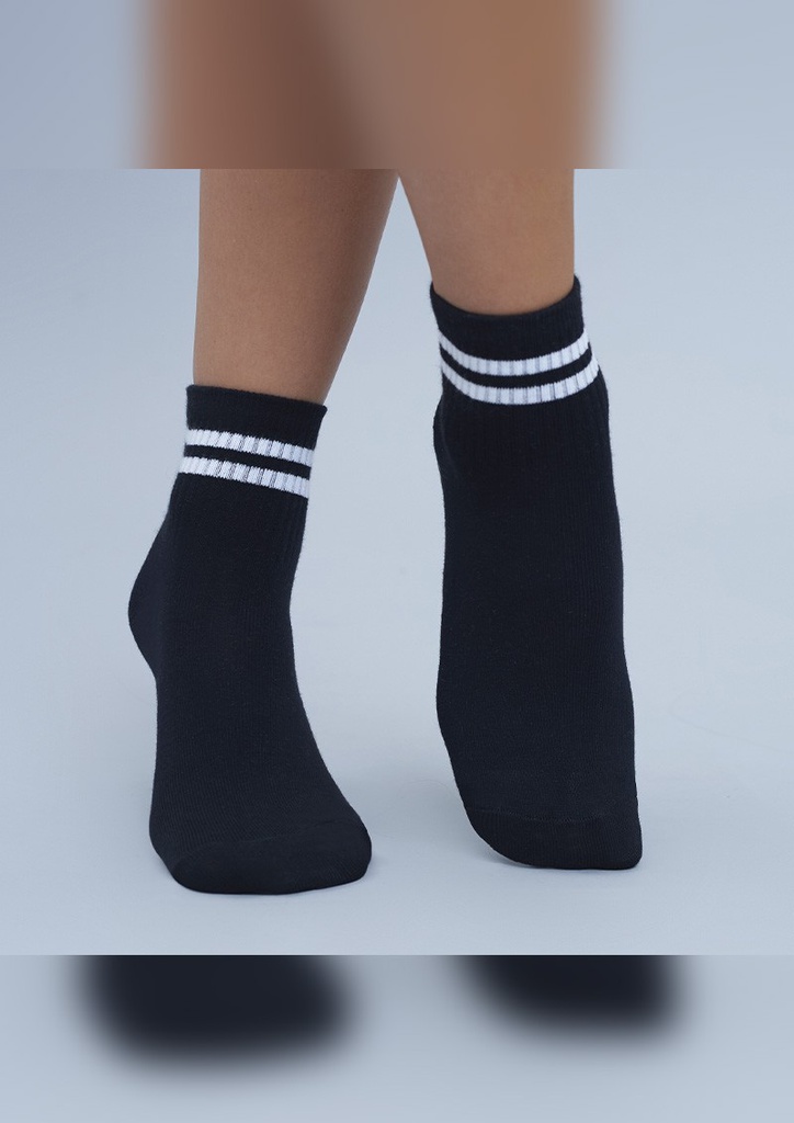 MEDIA TENIS DAMA CAÑA CORTA CON MOTIVO "RACE"