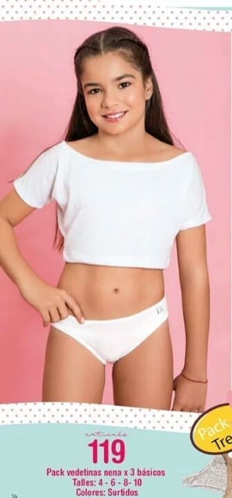 OFERTON! - PACK X3 VEDETINAS DE NENA BASICOS