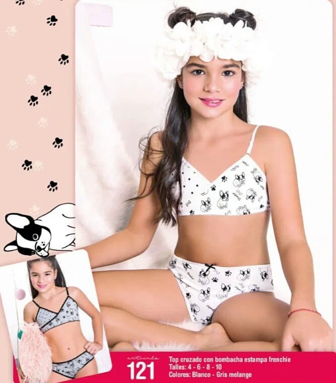 CONJUNTO TOP CRUZADO C/BOMBACHA EST FRENCHIE NENA