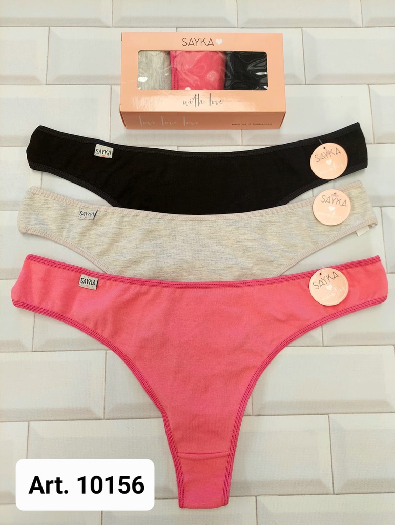 Pack x 3 Colaless alg/lycra basica max