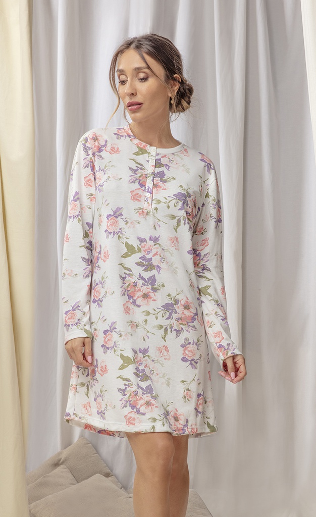 LIQUIDACION ! - INV. CAMISON DE JERSEY - LINEA FLOWERS