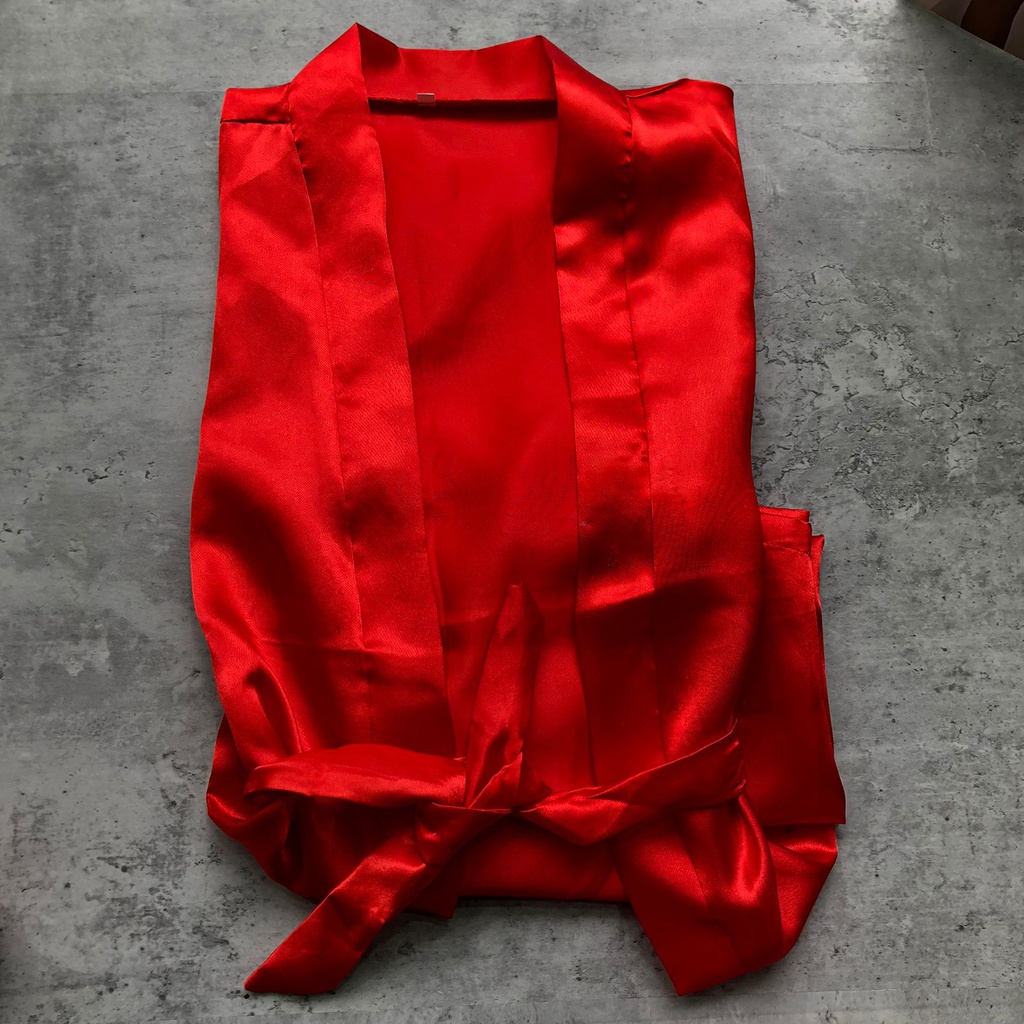 BATA DE RASO LISA PREMIUM ROJA