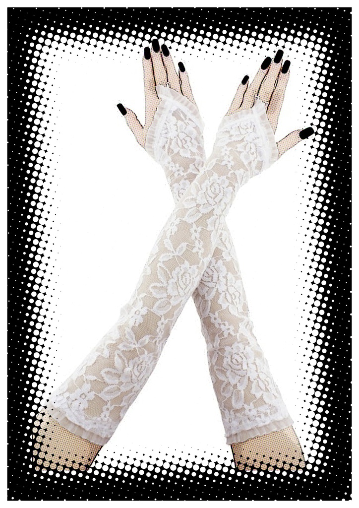 GUANTES DE RASO ELASTIZADO LISO SEXY