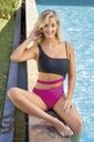 BLACK  ! - MALLA  TRIKINI DE TRICOT LISO COMBINADA COLALES