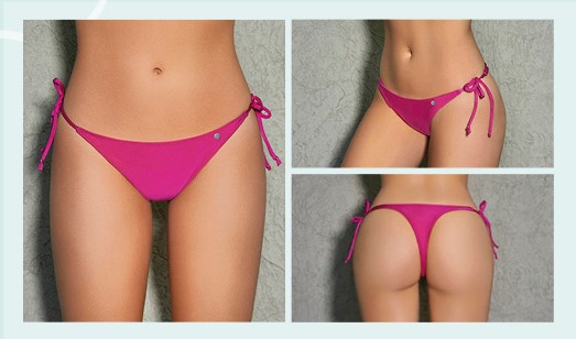 MALLA COLA LESS DE TRICOT LISO CON TIRAS REGULABLES