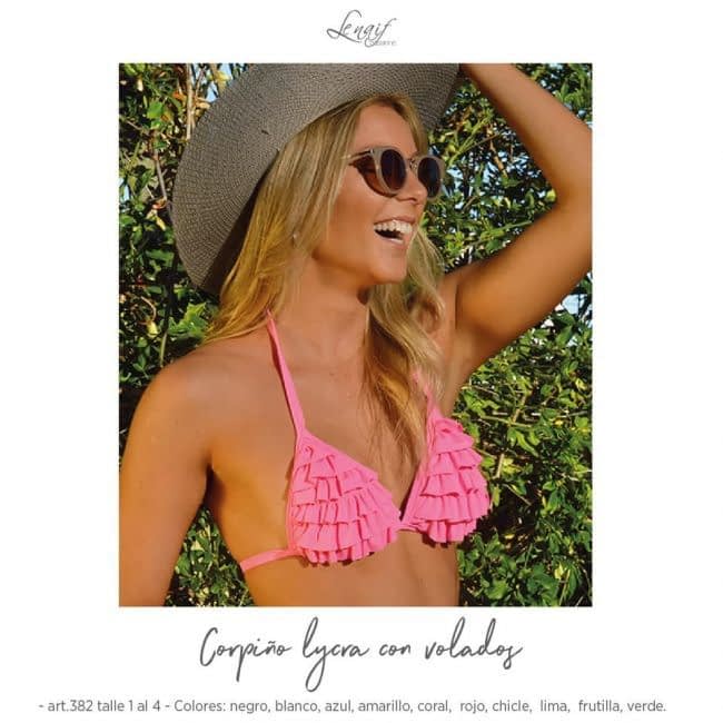 DESCUENTO -15% DESCUENTO ! MALLA LISA TRIÁNGULO CON VOLADOS