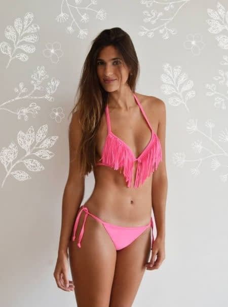 DESCUENTO -15% DESCUENTO ! MALLA CORPIÑO TRIANGULO SOFT C/ FLECOS