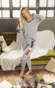   INV. PIJAMA DE JERSEY CON CUELLO DE RIBB- LÍNEA FUN