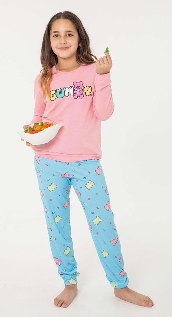  INV. PIJAMA NENA CON PANTALON ESTAMPADO "GUMMY"