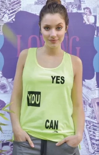 MK SPORT MUSCULOSA "FALLA MANCHA"  MK FITNESS FLUO "YES YOU CAN"