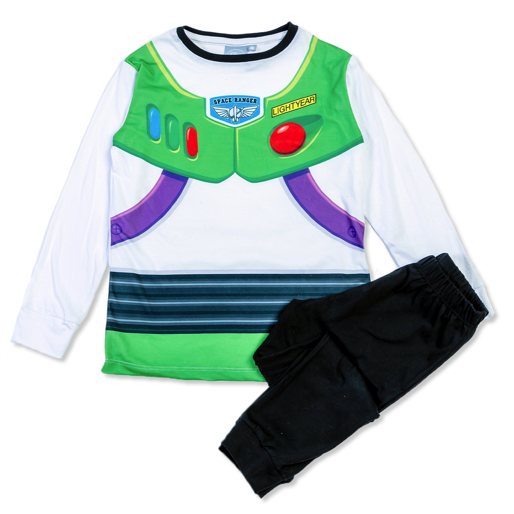 LIQUIDACION ! - INV. PIJAMA DISFRAZ "TOY STORY" DE JERSEY MODAL ML SUBLIMADO "BUZZ" Y PANTALON LISO