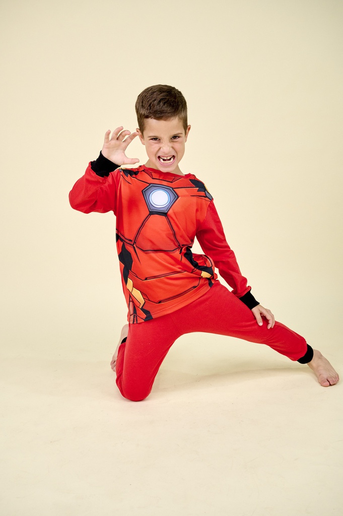  INV. PIJAMA DE JERSEY MODAL DISFRAZ ML AVENGERS "IRON MAN"