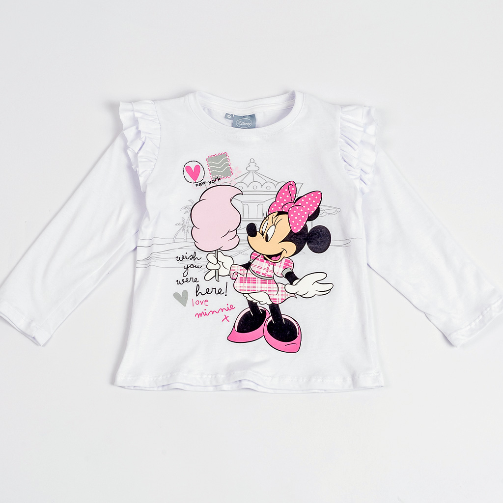 LIQUIDACION ! - INV. REMERA ML CON ESTAMPA &quot;MINNIE&quot; DE JERSEY