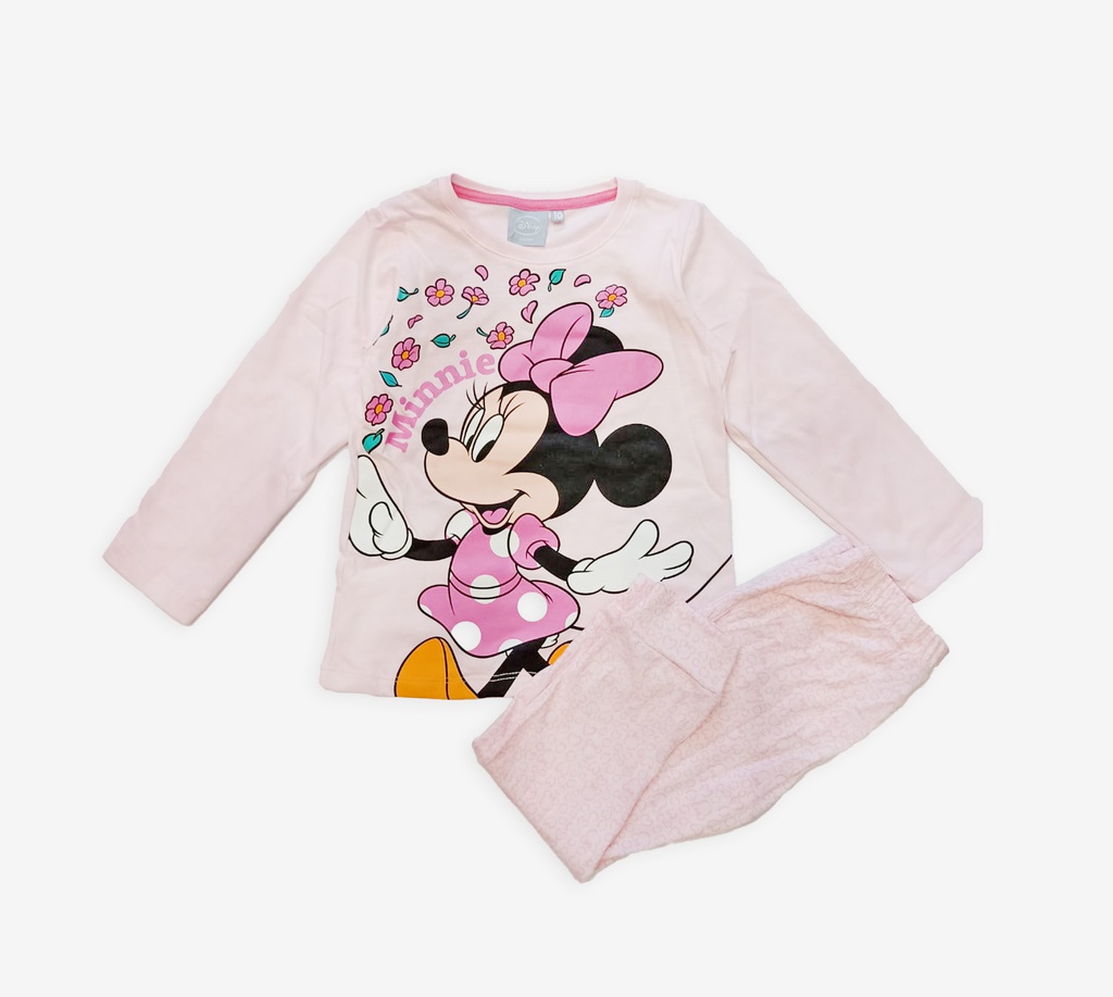 LIQUIDACION ! - INV. PIJAMA DE JERSEY MODAL ML CON ESTAMPA "MINNIE"