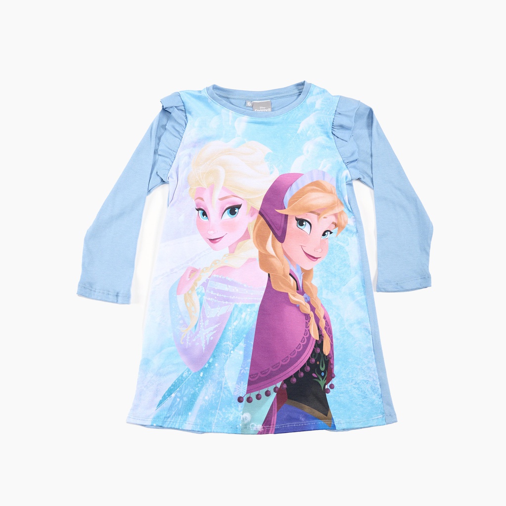 LIQUIDACION ! - INV. CAMISON ML ESTAMPADO "FROZEN" DE JERSEY MODAL