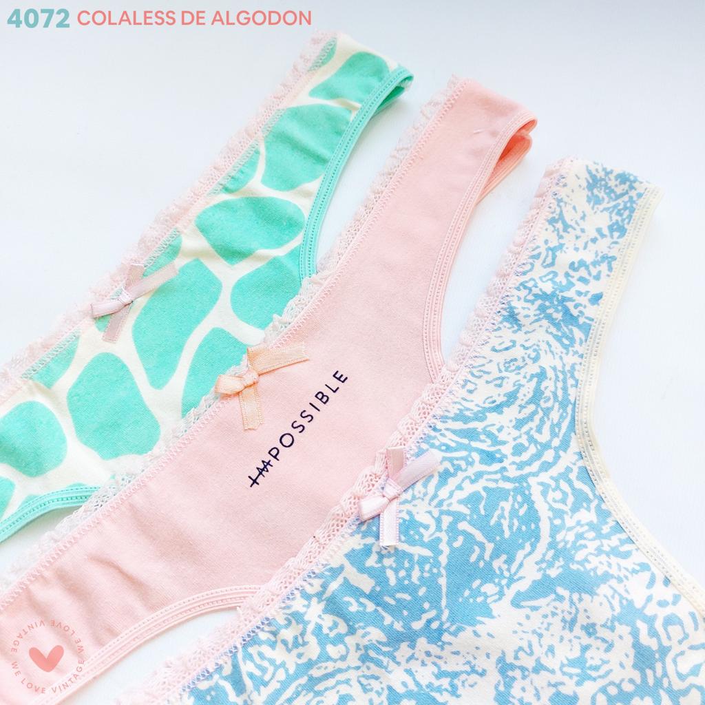PACK X 3 COLALES DE ALGODON ESTAMPADA