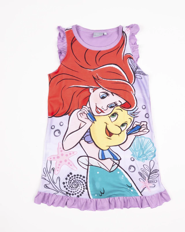 VER. CAMISON SUBLIMADO "LA SIRENITA" CON VOLADOS