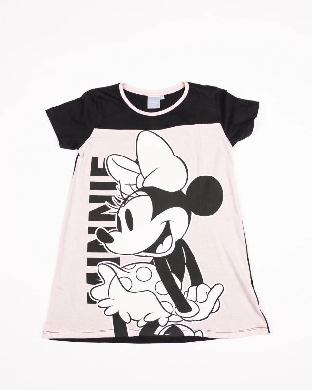 VER. CAMISON DE ALGODON MANGA CORTA CON MAXI ESTAMPA "MINNIE"