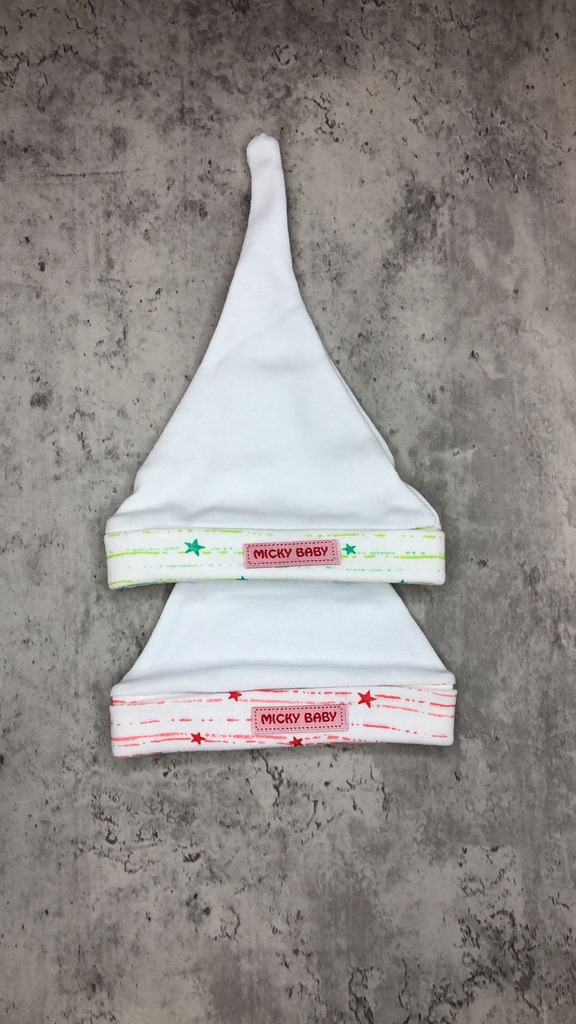 SET X 2 GORROS RECIEN NACIDO
