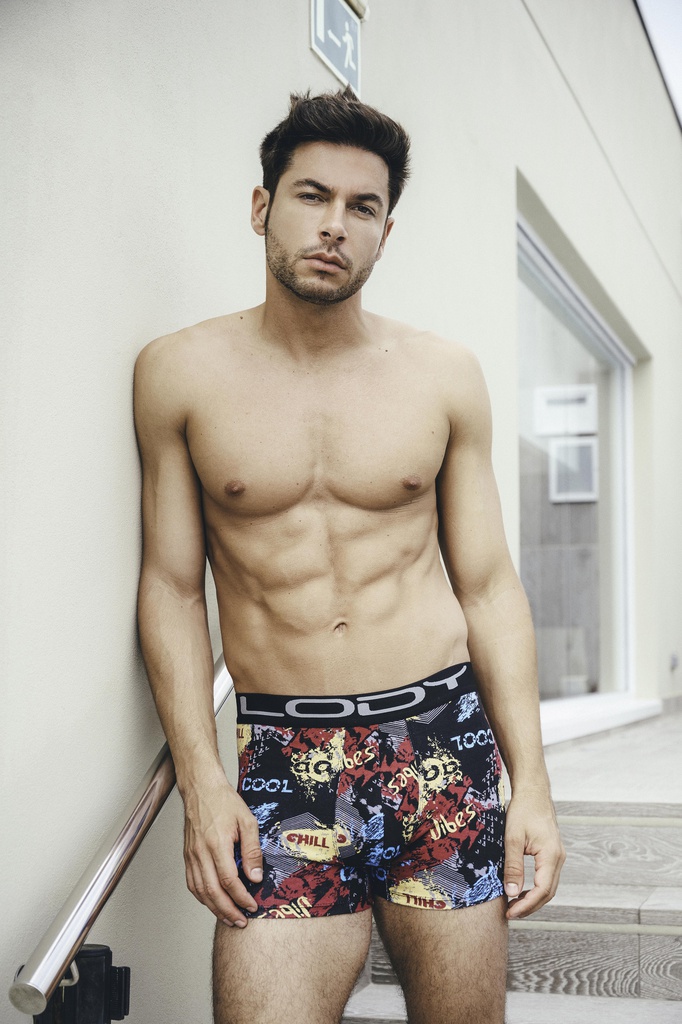 BOXER DE ALGODON LYCRA ESTAMPADO CHILL