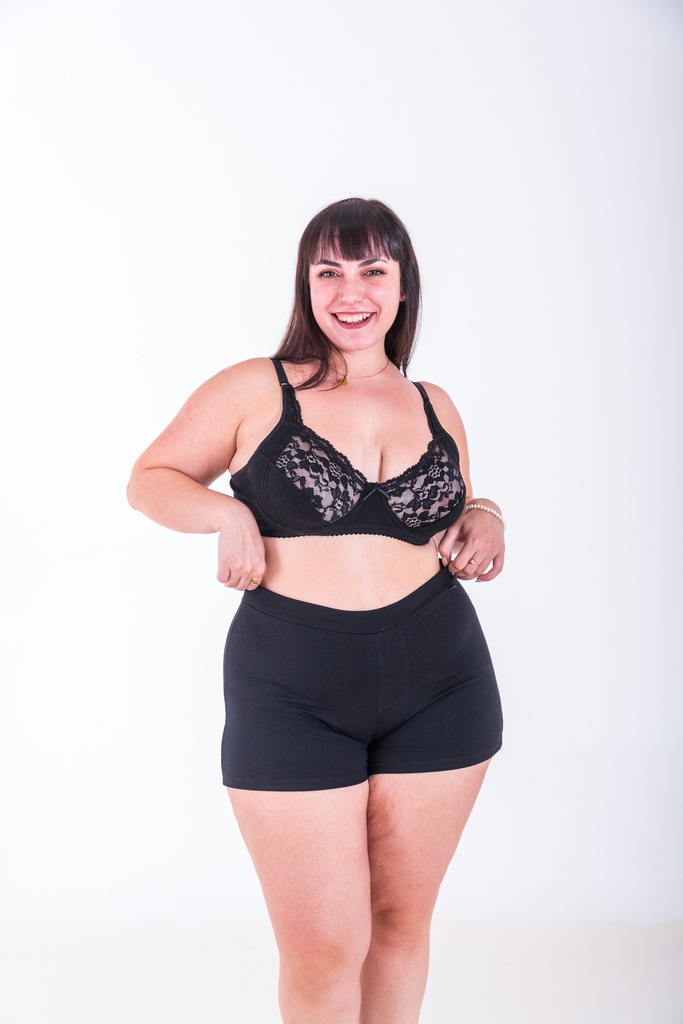 BOMBACHA BOXER DAMA TALLE ESPECIAL LISO ALG.