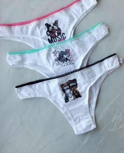 PACK X 3 VEDETINA ALG. ESTAMPA DOG AND CAT