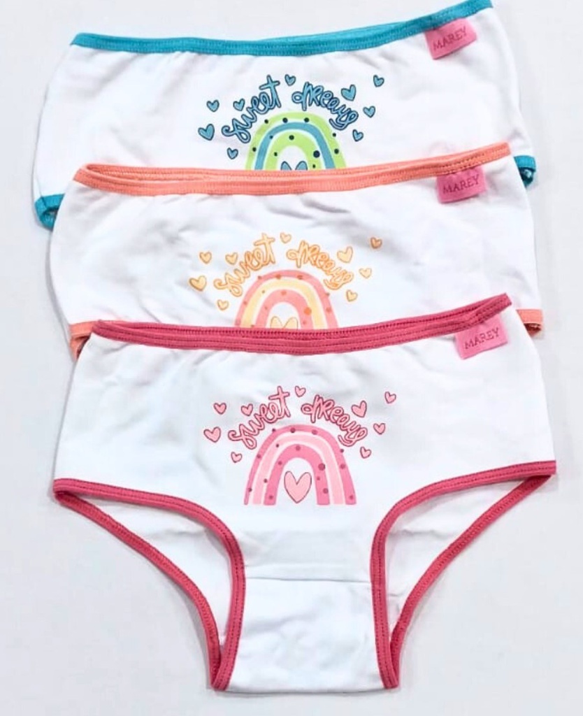 PACK X3 CULOTE ESTAMPADO DE ALGODON Y LYCRA