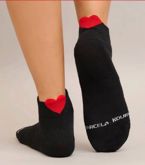 MEDIA SOQUETE DAMA &quot;HEART&quot; CORAZONES SAN VALENTIN