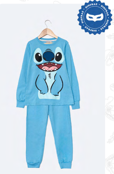 INV. PIJAMA DISFRAZ DE ALGODÓN ESTAMPADO &quot;STITCH&quot;