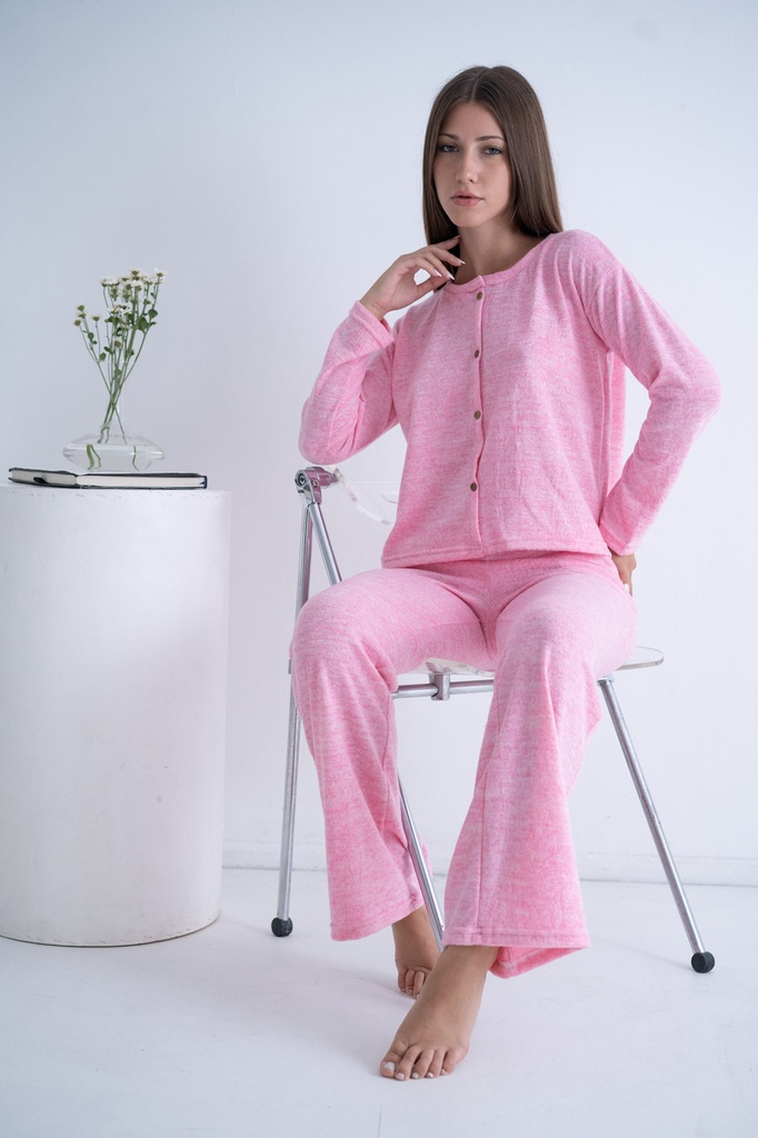 INV. PIJAMA REMERA Y PANTALON OXFORD DE LANILLA