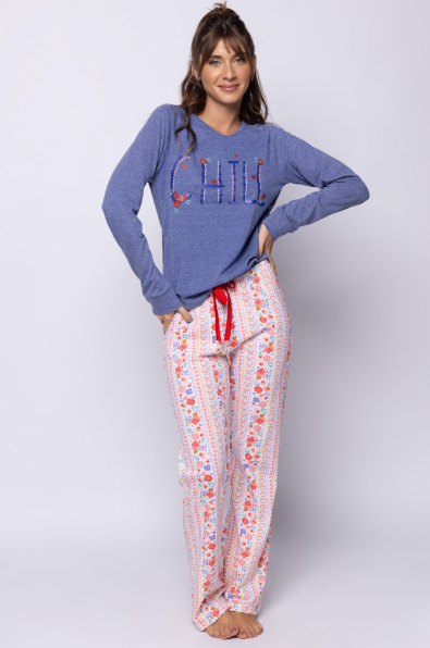  INV. PIJAMA DAMA DE ALGODON ESTAMPADO