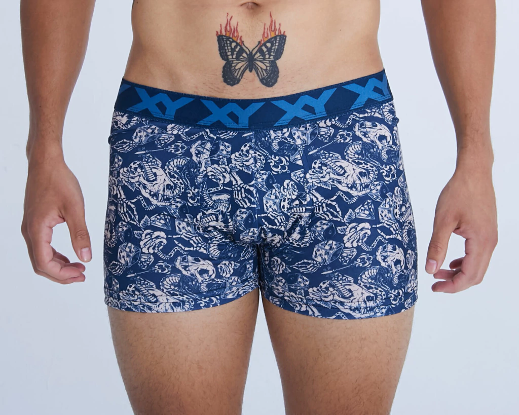 BOXER ESTAMPADO DE ALGODÓN Y LYCRA "HARLEY"