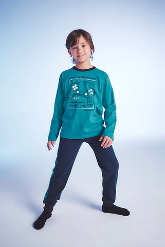 LIQUIDACION ! - INV. PIJAMA NENE ESTAMPADO &quot;GAMER ZONE&quot;