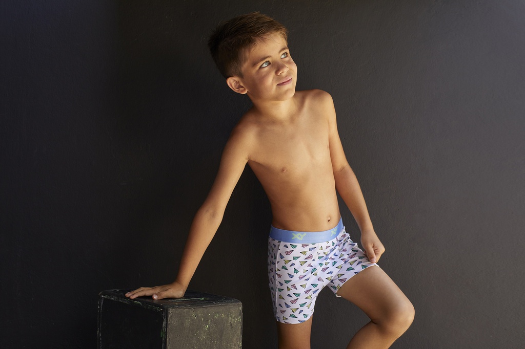 Bóxer niño algodón-lycra estampado &quot;AVIONCITOS&quot; (copia)