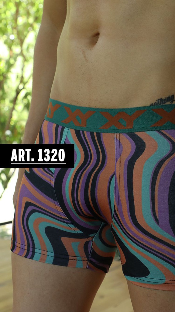 NUEVO - Bóxer algodón-lycra estampado LUMINISCENTE "LAMPARITAS"  (copia)