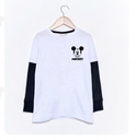 INV. REMERA DE ALGODÓN CON BAJO MANGA &quot;MICKEY&quot;