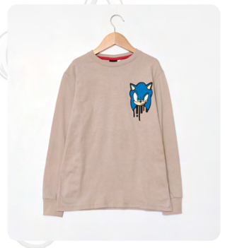  INV. REMERA DE ALGODÓN ESTAMPADA "SONIC"