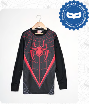  INV. PIJAMA DISFRAZ DE ALGODÓN Y MODAL "SPIDERMAN"