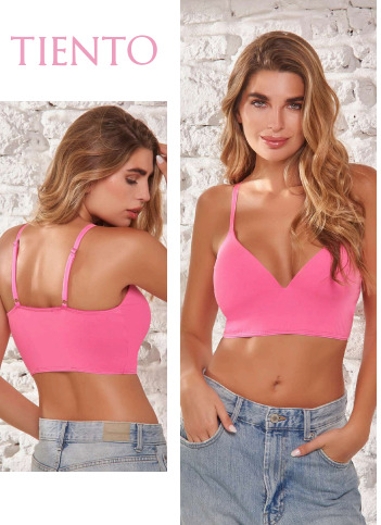 TOP CON TAZA TRIANGULO INTERNA DE MICROFIBRA