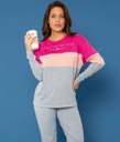   INV. PIJAMA MUJER LISO TRICOLOR