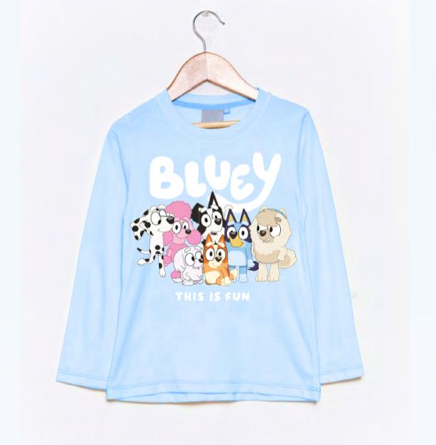 LIQUIDACION ! - INV. REMERA DE ALGODÓN ESTAMPADA &quot;BLUEY&quot;