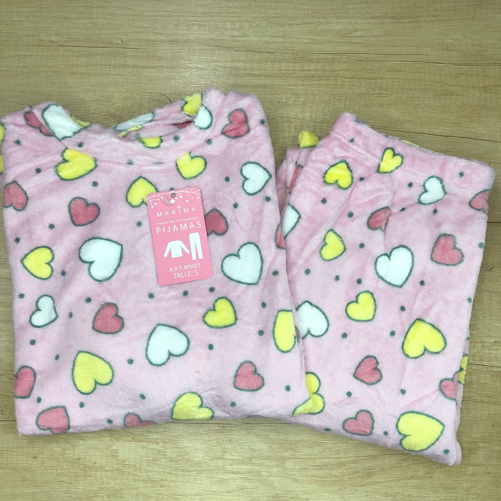 LIQUIDACION ! - INV. PIJAMA DAMA ESTAMPADO POLAR SOFT