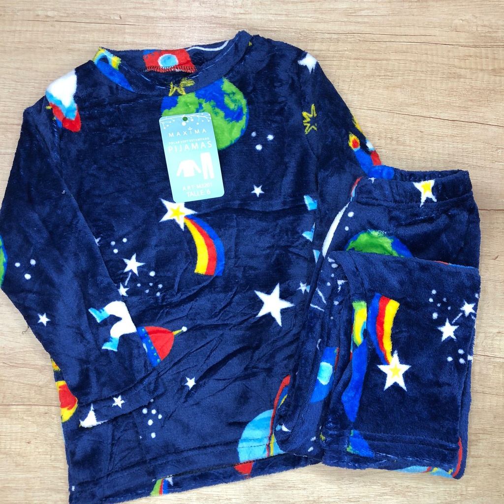 DESCUENTO 10% LIQUIDACION DE TEMPORADA!  INV. PIJAMA NENE ESTAMPADO POLAR SOFT