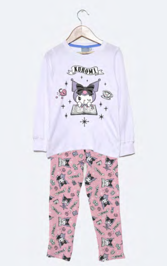 LIQUIDACION ! - INV. PIJAMA DE ALGODÓN Y MODAL SUBLIMADO &quot;KUROMI&quot;