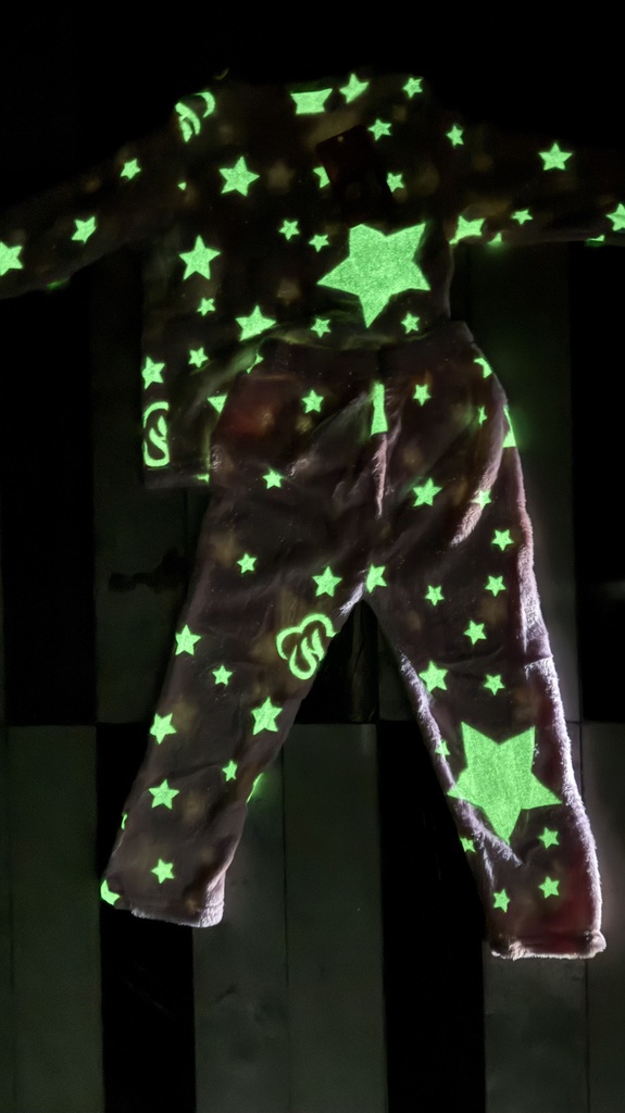 LIQUIDACION ! - INV. PIJAMA NENA POLAR SOFT LUMINOSO brilla en la oscuridad
