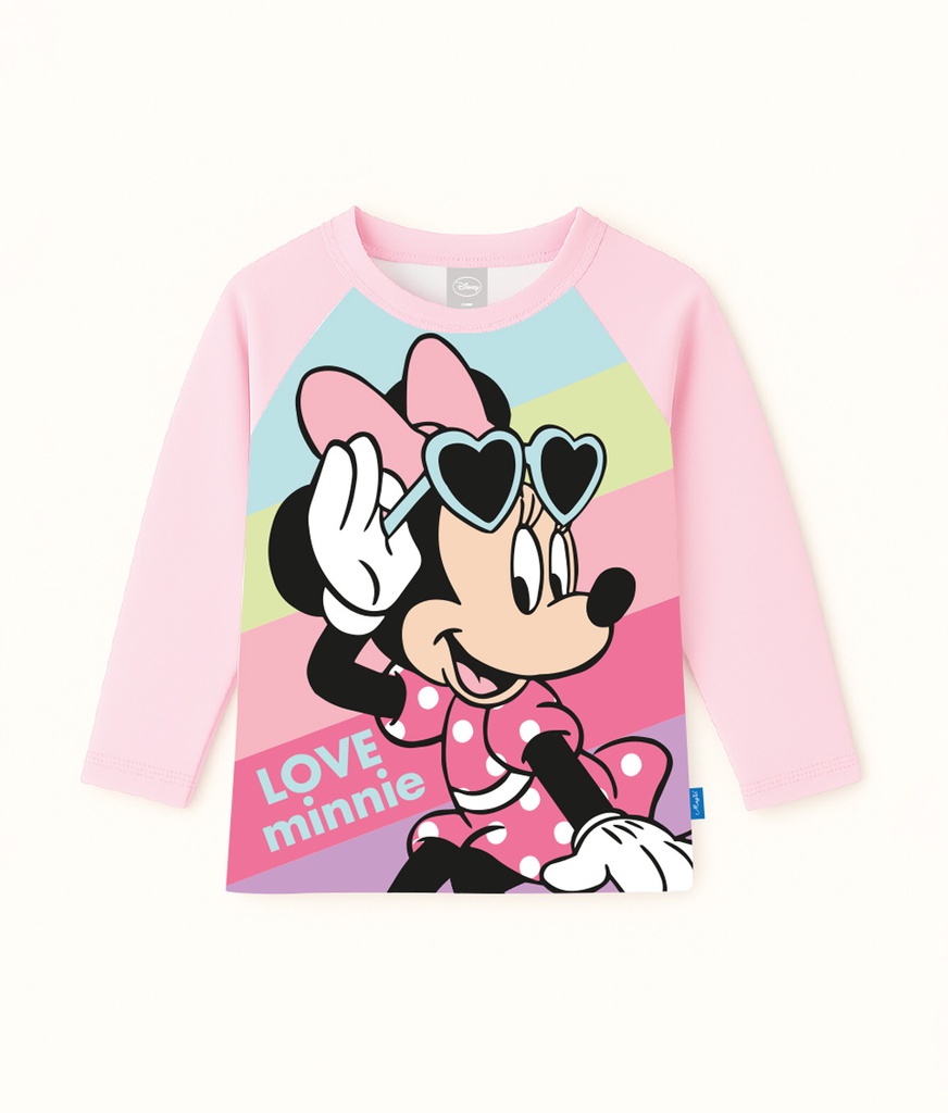 VER. REMERA CON PROTECCION UV SUBLIMADA &quot;MINNIE&quot;